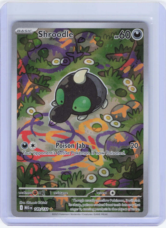 Shroodle 149/132, Holo, NM Condition, Pokemon ME01: Mega Evolution