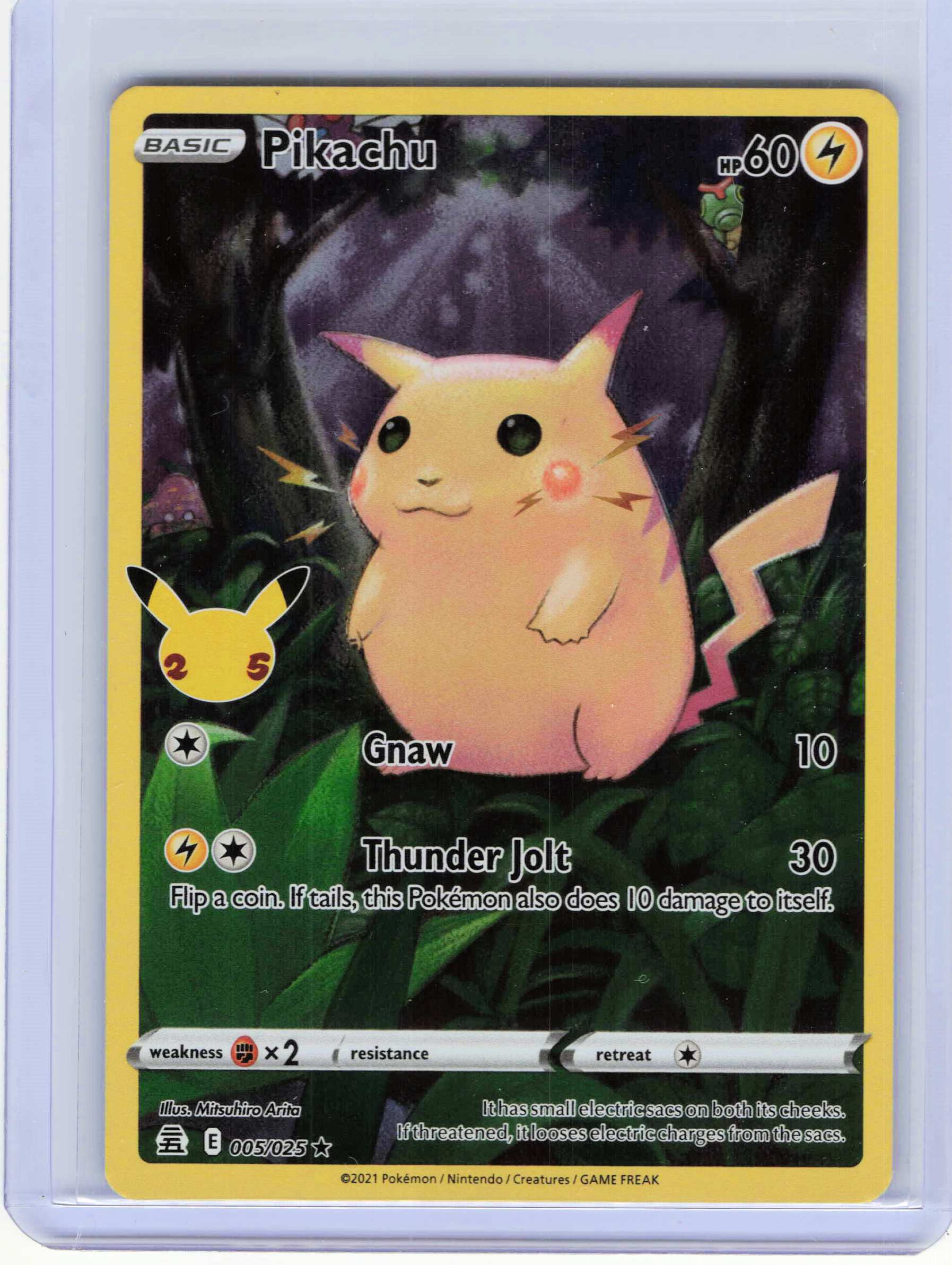 Pikachu 005/025 Holo Rare Celebrations