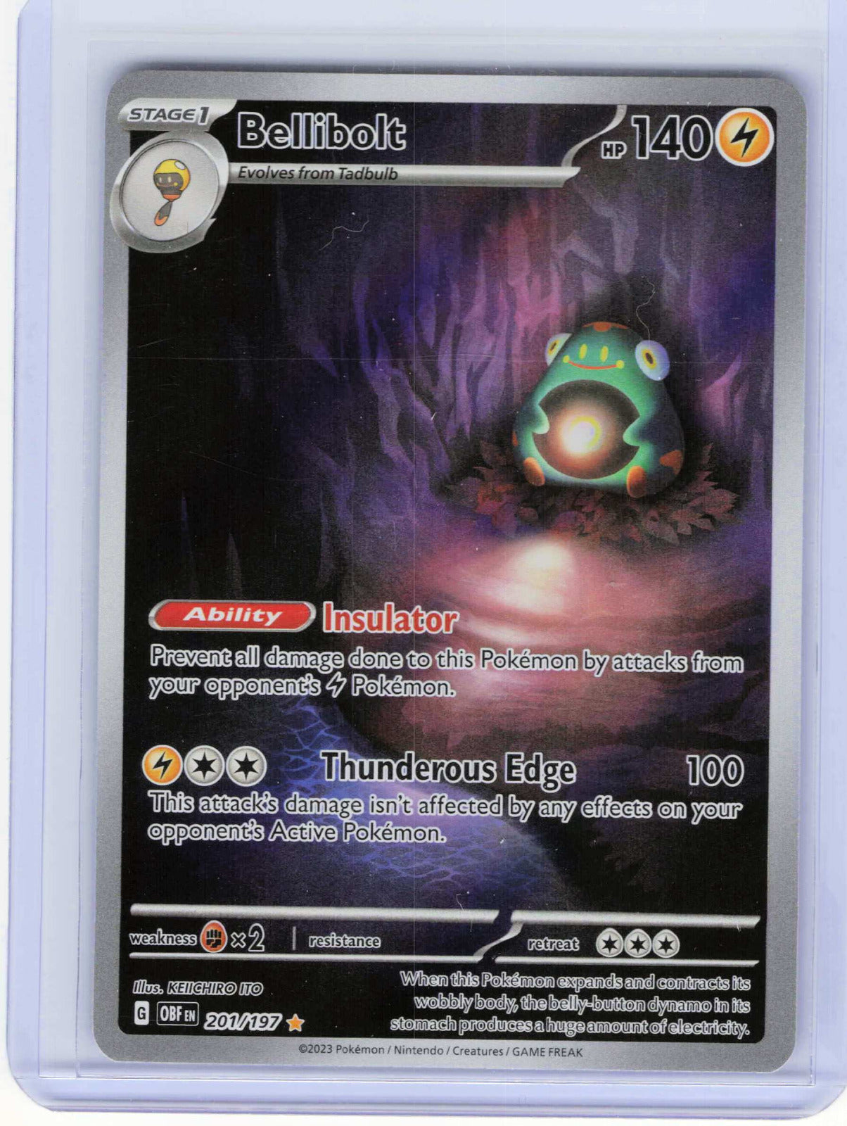 Bellibolt #201/197 Pokemon SV03: Obsidian Flames