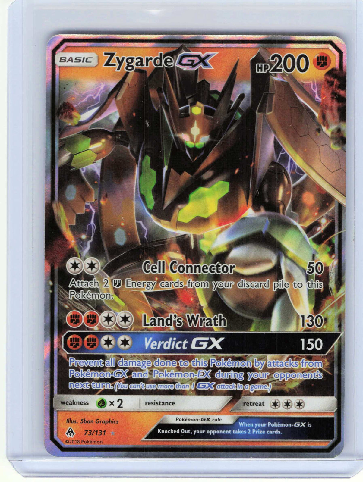 Zygarde GX #73/131 Pokemon SM Forbidden Light