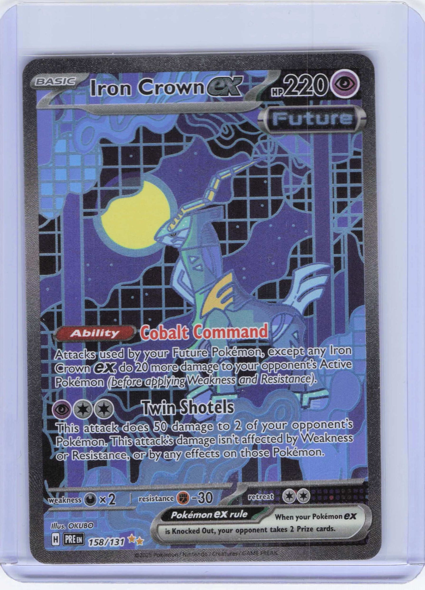 Iron Crown ex 158/131 Special Illustration Rare SV: Prismatic Evolutions NM