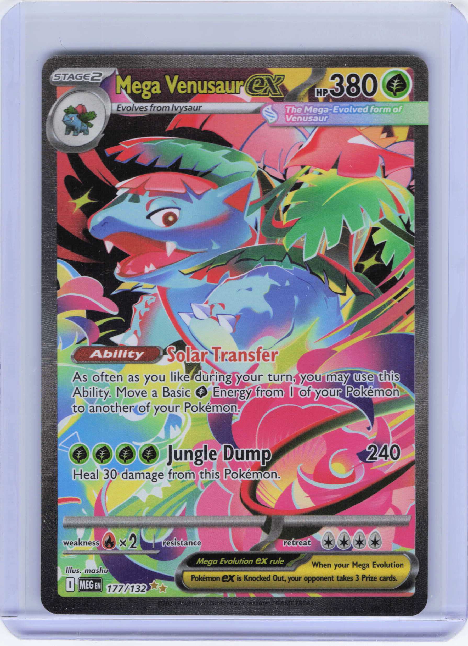 Mega Venusaur ex - 177/132 Special Illustration Rare ME01: Mega Evolution NM