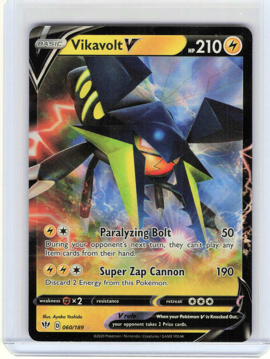 Vikavolt V #060/189 Pokemon SWSH03: Darkness Ablaze