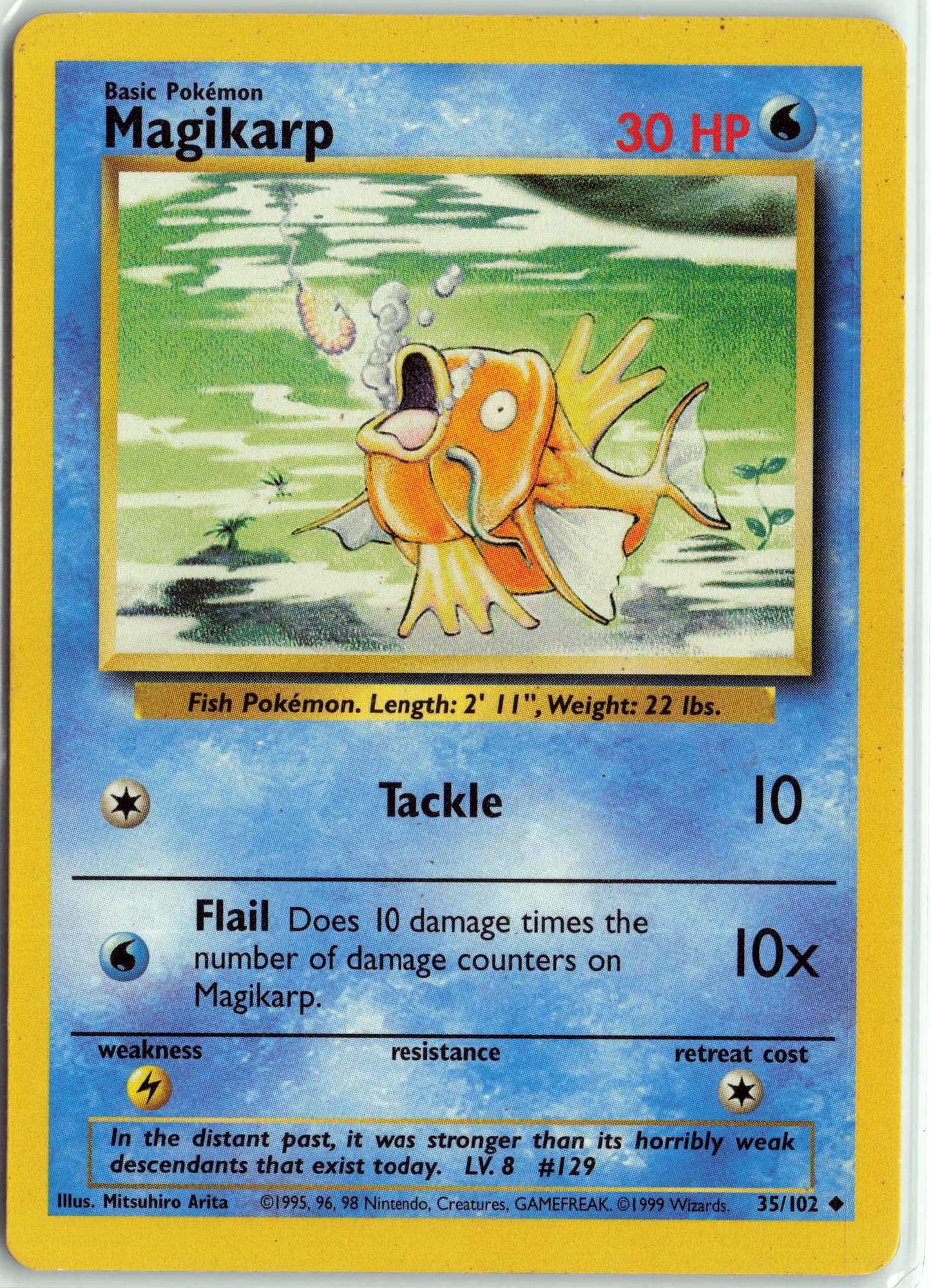 Magikarp 035/102, HP Condition, Pokemon Base Set