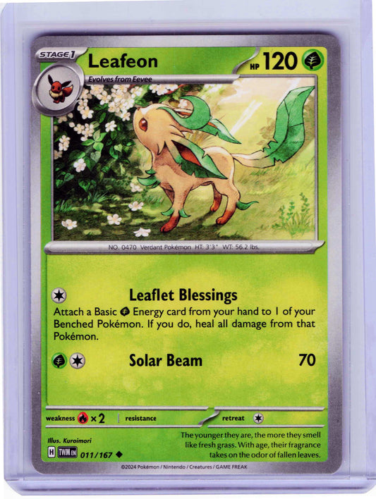 Leafeon 011/167, NM Condition, Pokemon SV06: Twilight Masquerade