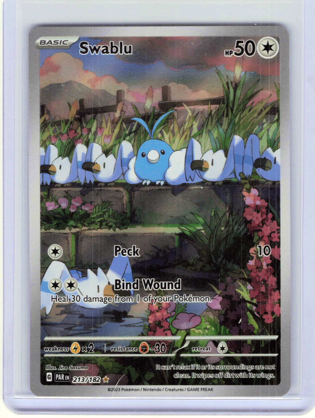 Swablu #213/182 Pokemon SV04: Paradox Rift