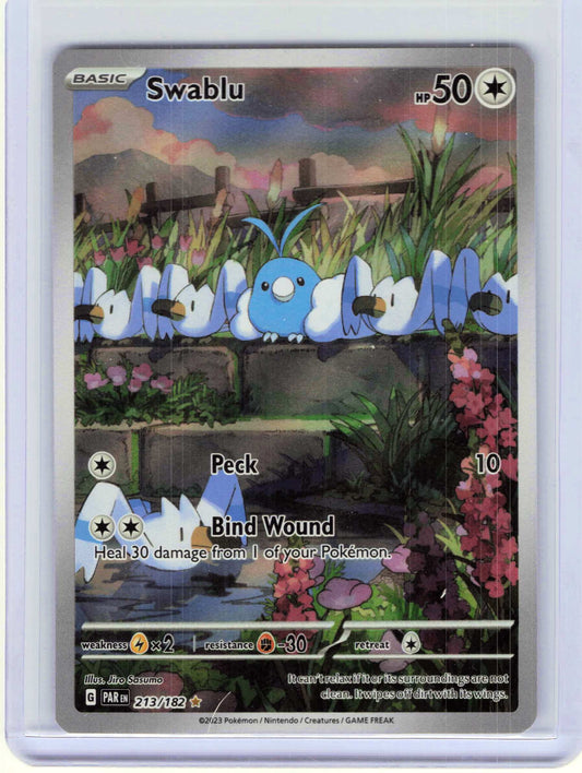 Swablu #213/182 Pokemon SV04: Paradox Rift