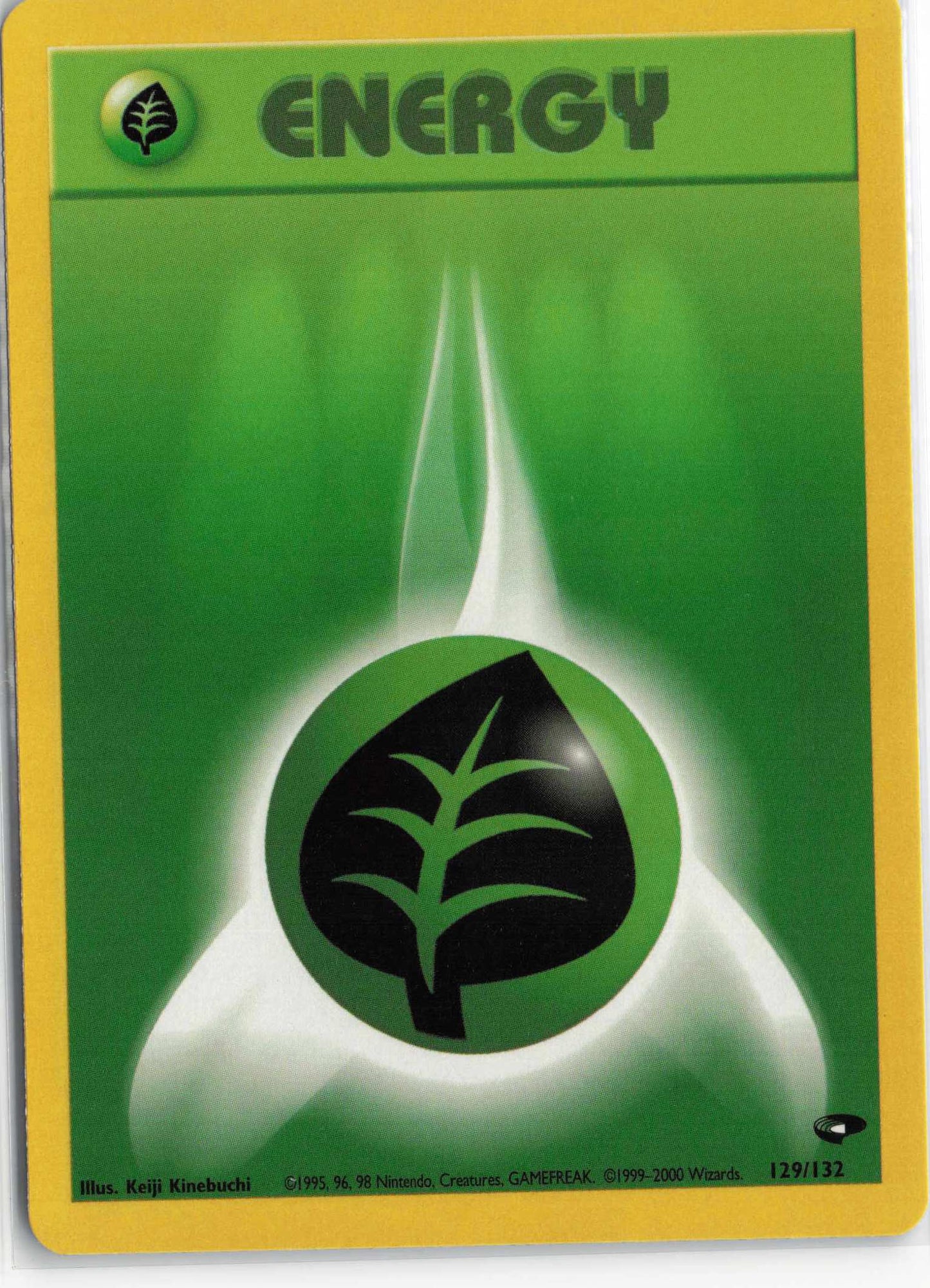 Grass Energy 129/132, HP Condition, Pokemon Gym Heroes