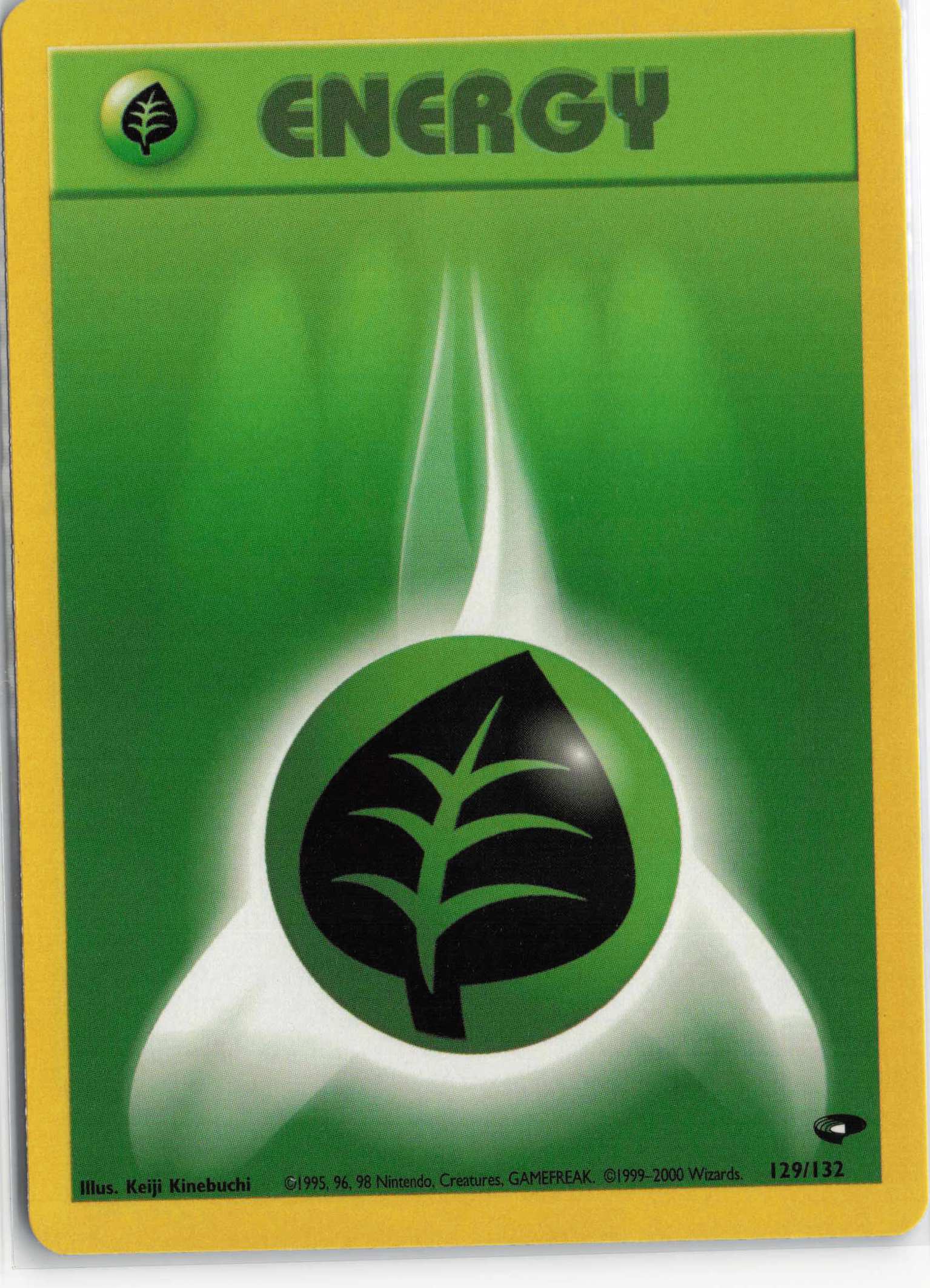 Grass Energy 129/132, HP Condition, Pokemon Gym Heroes