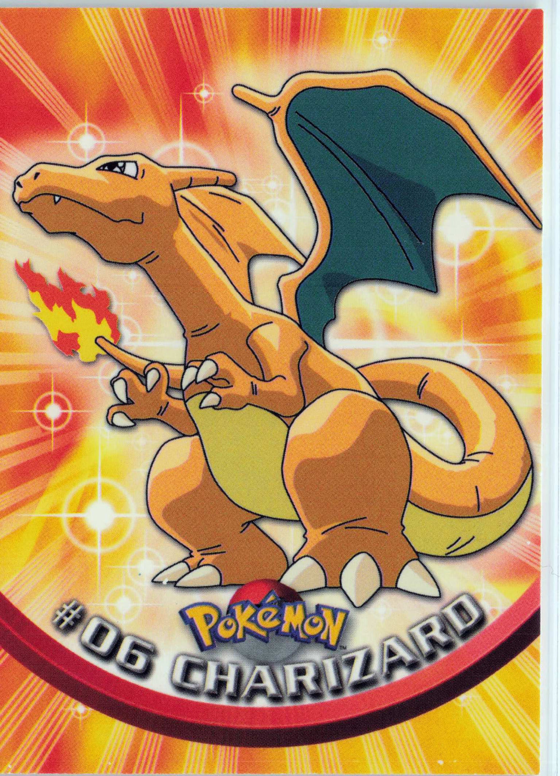 Charizard 6 - Black Topps Logo HP Pokemon Topps TV Animation Edition Series 1