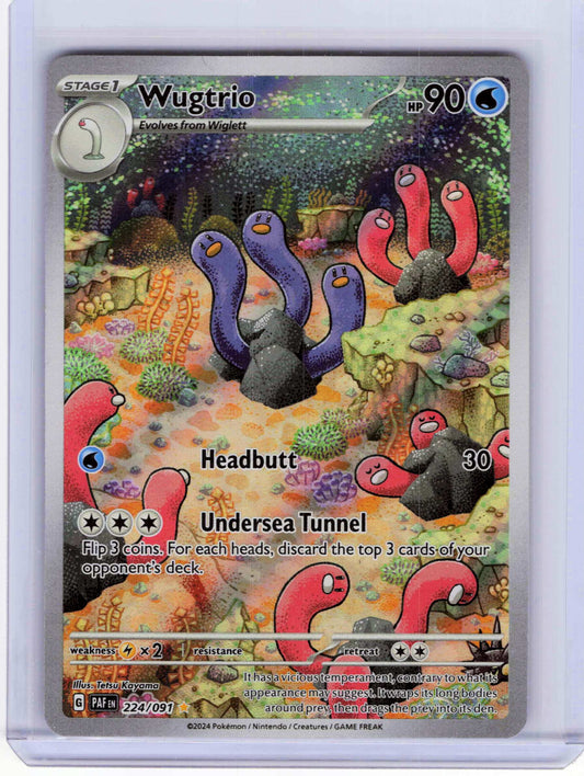 Wugtrio #224/091 Pokemon SV: Paldean Fates