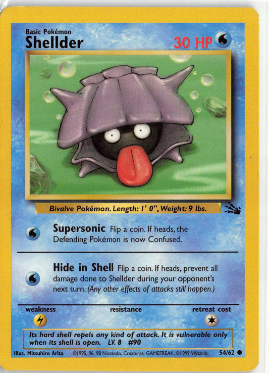 Shellder 54/62, HP Condition, Pokemon Fossil