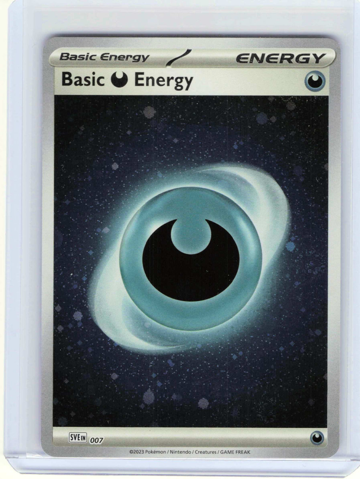 Basic Darkness Energy (Cosmos Holo) #007 Pokemon SVE: Scarlet & Violet Energies