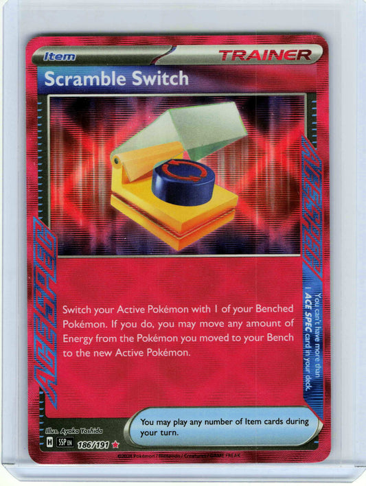 Scramble Switch #186/191 Pokemon SV08: Surging Sparks