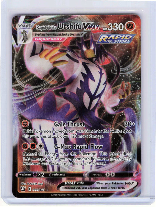 Rapid Strike Urshifu VMAX #088/163 Pokemon SWSH05: Battle Styles