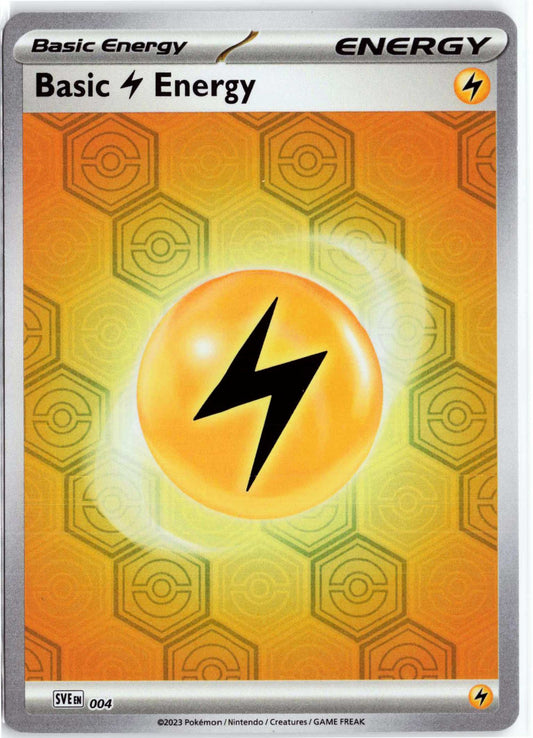 Basic Lightning Energy #4 Reverse Holo Pokemon SV: Shrouded Fable