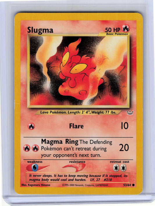 Slugma #53/64 Unlimited Pokemon Neo Revelation