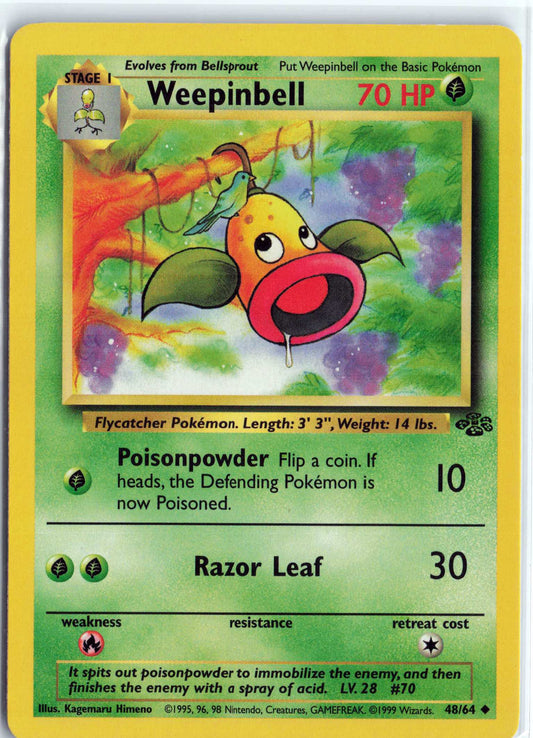 Weepinbell 48/64, HP Condition, Pokemon Jungle