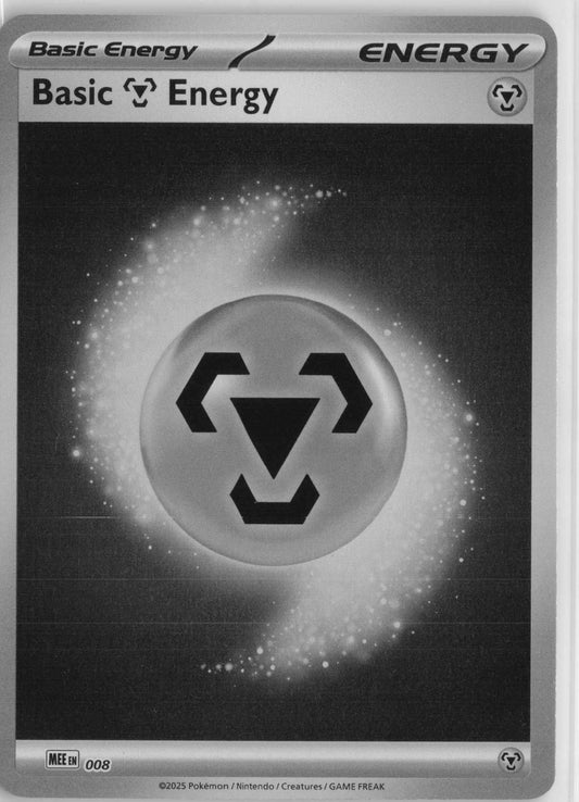 Basic Metal Energy #008 Reverse Holo Pokemon MEE: Mega Evolution Energies