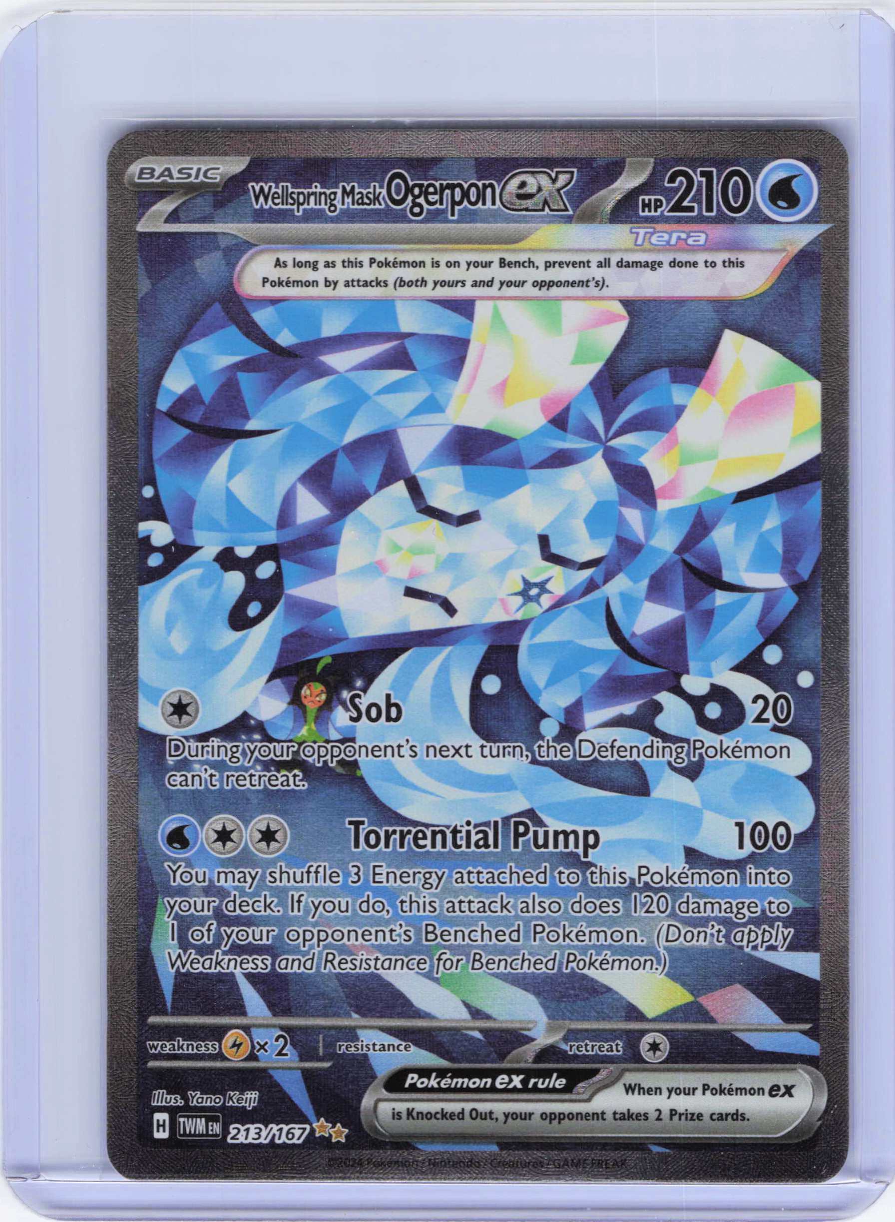 Wellspring Mask Ogerpon ex - 213/167 Special Illustration Rare SV06: Twilight Masquerade NM