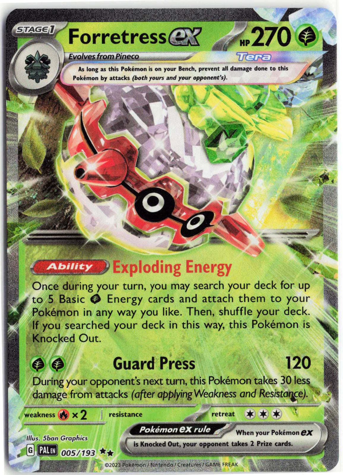 Forretress ex #005/193 Pokemon SV02: Paldea Evolved