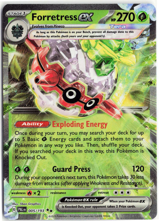 Forretress ex #005/193 Pokemon SV02: Paldea Evolved