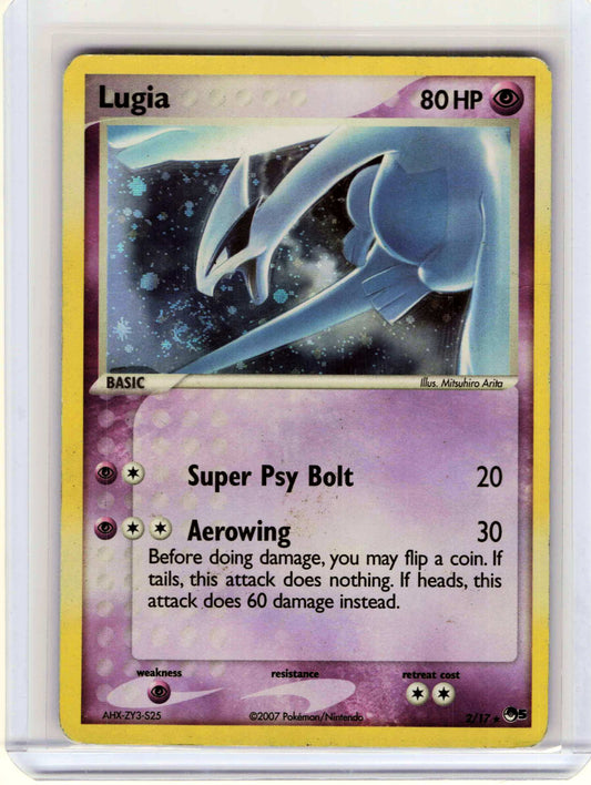 Lugia #002/017 Holo Pokemon POP Series 5