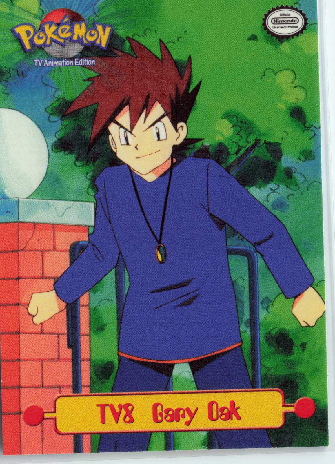 Gary Oak #TV8 Pokemon Topps TV Animation Edition Series 1