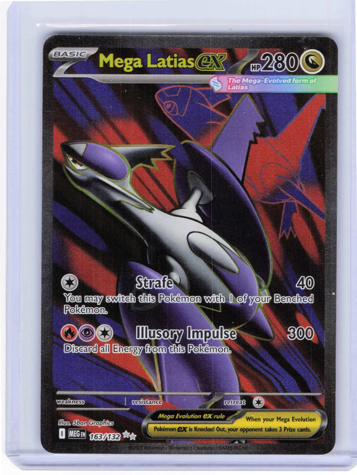 Mega Latias ex #163/132 Holo Pokemon ME01: Mega Evolution