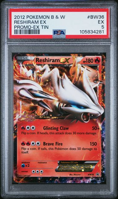 Reshiram EX #29/113 Legendary Treasures Graded PSA 5