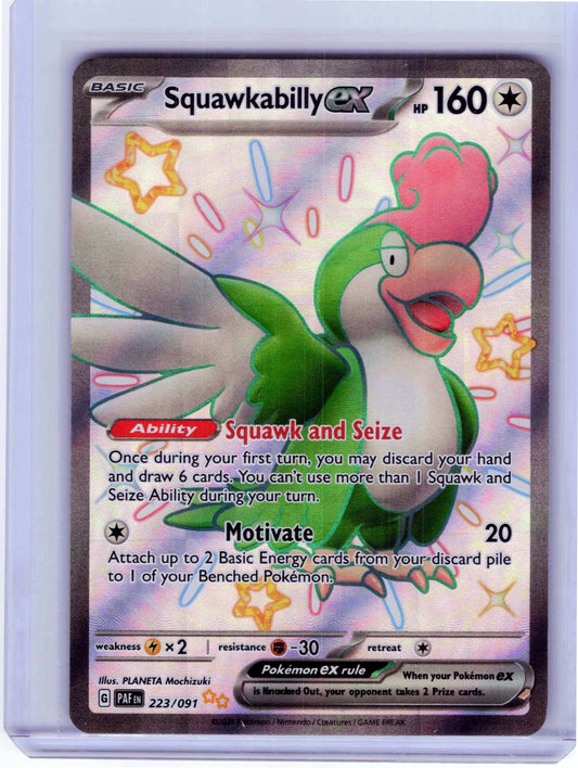 Squawkabilly ex #223/091 Pokemon SV: Paldean Fates