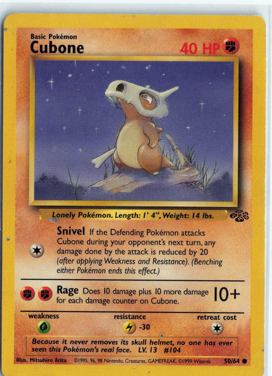 Cubone 50/64, HP Condition, Pokemon Jungle