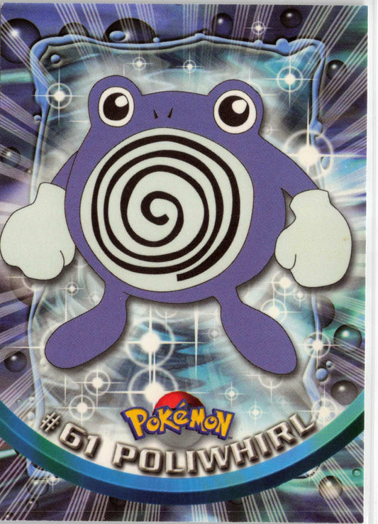Poliwhirl 61 - Black Topps Logo HP Pokemon Topps TV Animation Edition Series 1