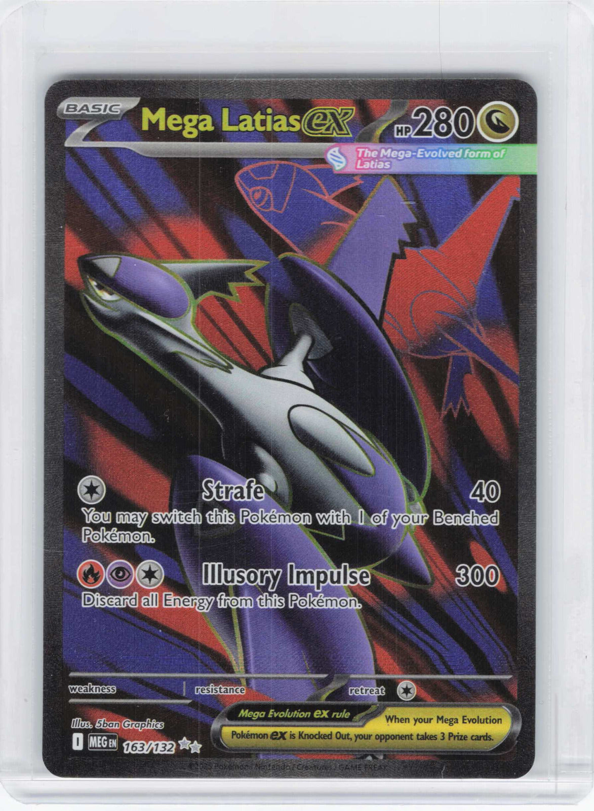 Mega Latias ex #163/132 Holo Pokemon ME01: Mega Evolution