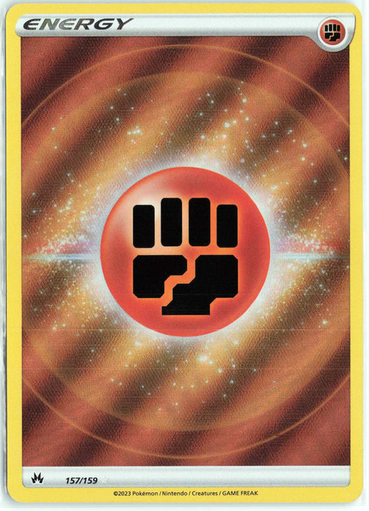 Fighting Energy Texture Holo #157/159 Pokemon SWSH: Crown Zenith