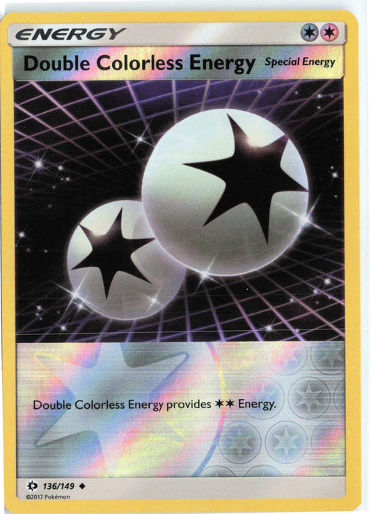 Double Colorless Energy #136/149 Reverse Holo Pokemon SM Base Set