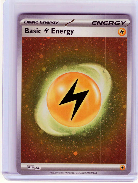 Basic Lightning Energy (Cosmos Holo) #004 Pokemon SVE: Scarlet & Violet Energies