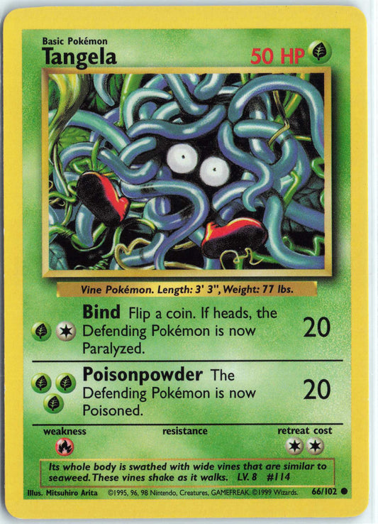 Tangela 066/102, HP Condition, Pokemon Base Set