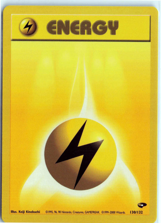 Lightning Energy 130/132 Unlimited MP Pokemon Gym Challenge