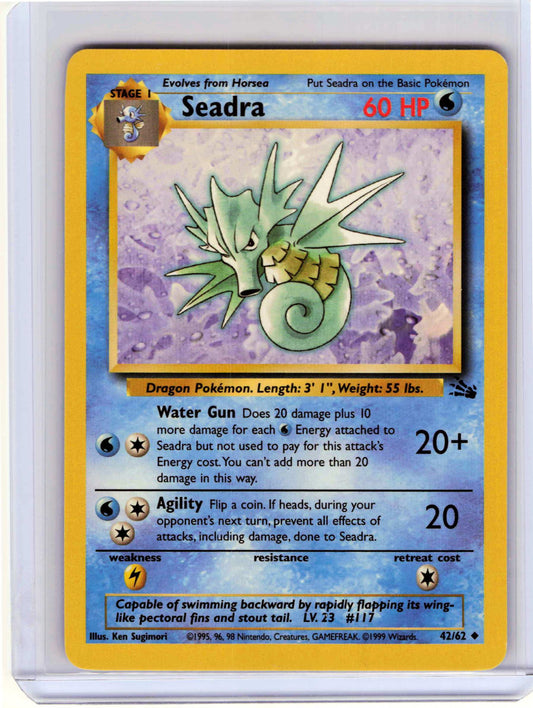 Seadra #42/62 LP Pokemon Fossil