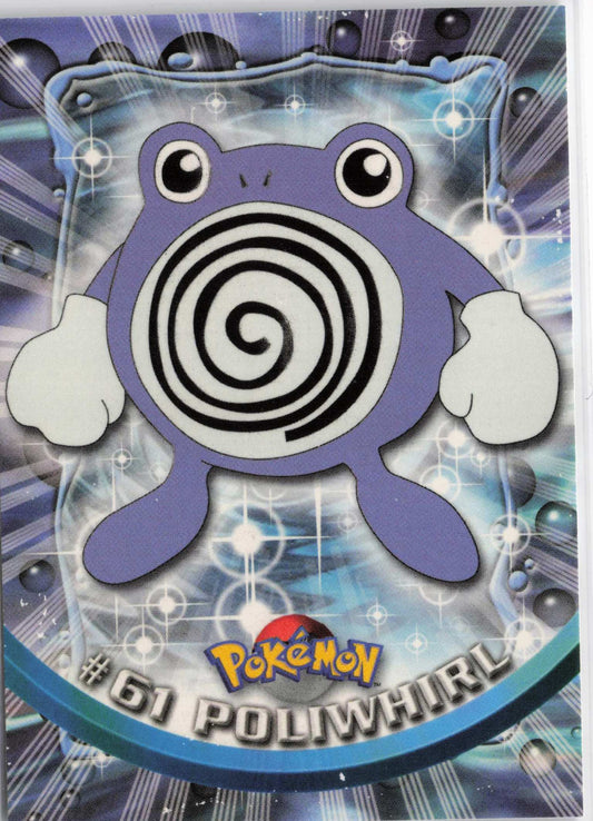 Poliwhirl 61 - Red Topps Logo HP Pokemon Topps TV Animation Edition Series 1