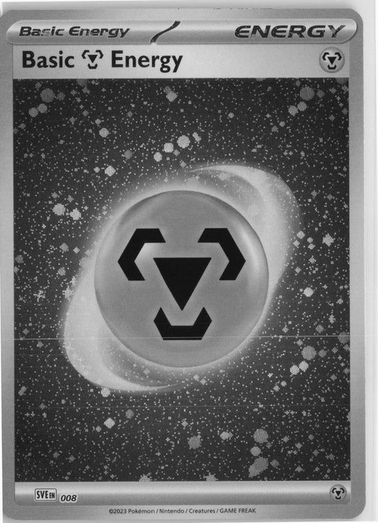 Basic Metal Energy Cosmos Holo #008 Pokemon SVE: Scarlet & Violet Energies