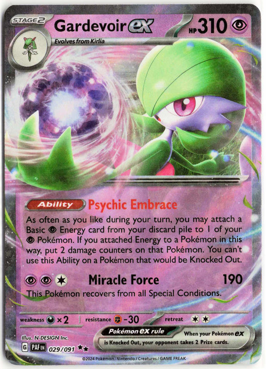 Gardevoir ex #029/091 Pokemon SV: Paldean Fates