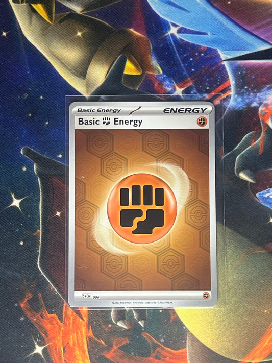 Pokémon TCG Scarlett & Violet 151 English Basic Fighting Energy 006 Holo