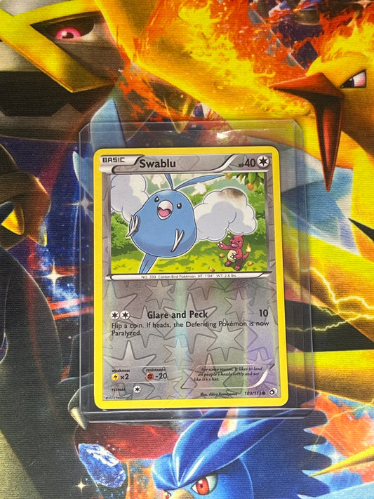 Swablu [Reverse Holo] #103 Pokemon Legendary Treasures