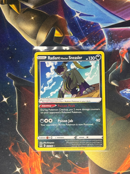 Radiant Hisuian Sneasler #123 Pokemon Lost Origin