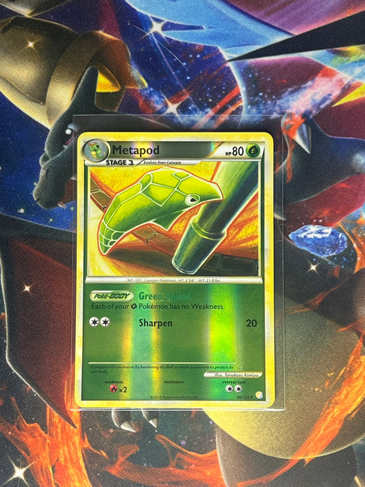 Metapod [Reverse Holo] #46 Pokemon HeartGold & SoulSilver