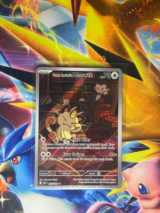 Team Rocket's Meowth #203 Pokemon Destined Rivals