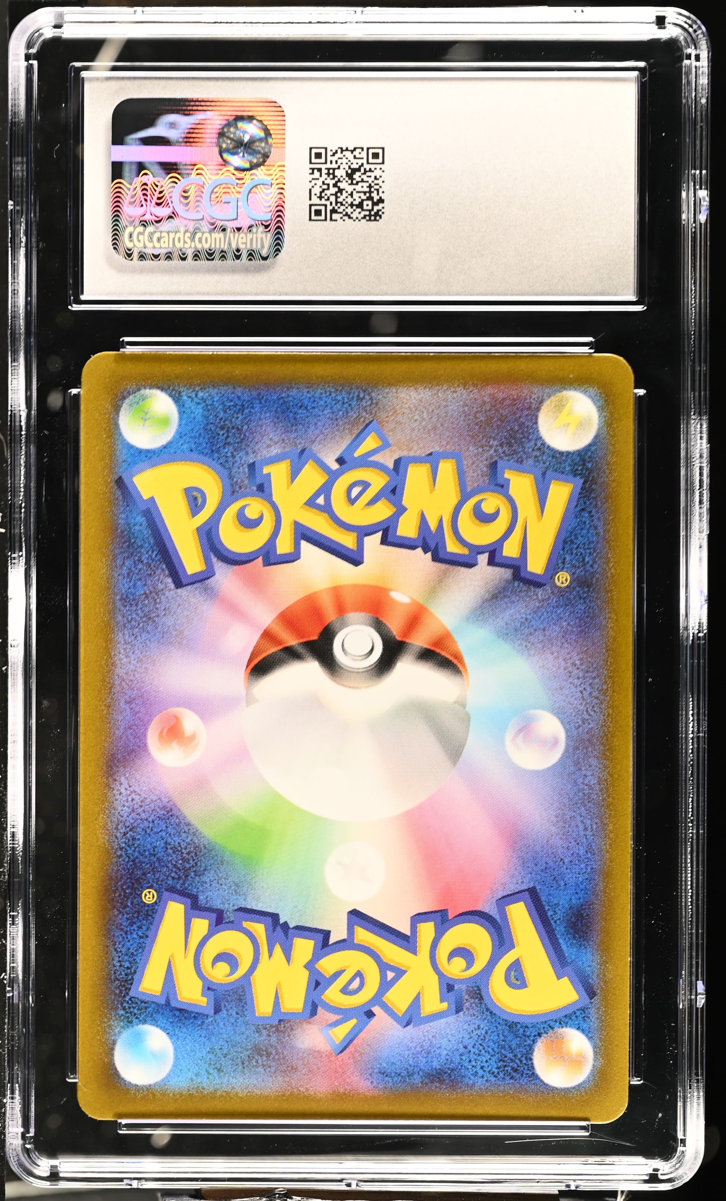 Poliwhirl #176/165 Japanese Pokemon Card 151 Graded CGC 9 (Back)