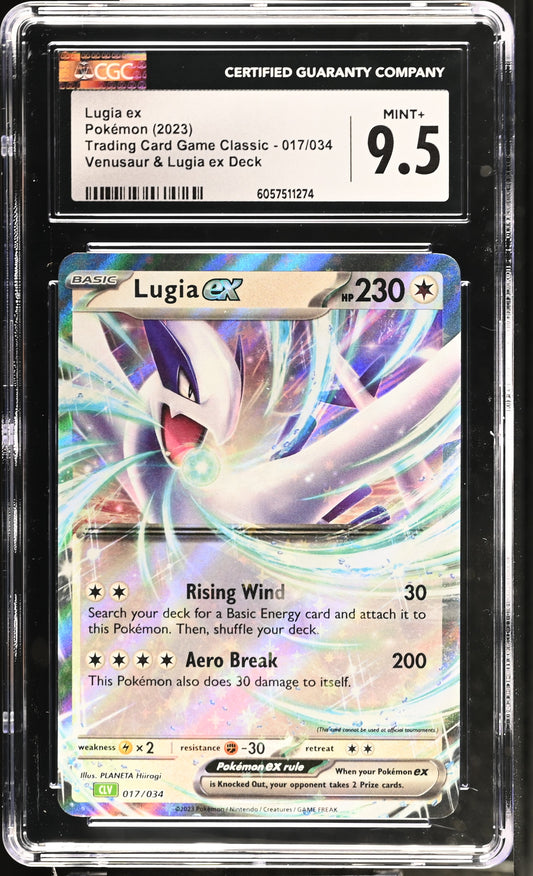 Lugia EX #017/034 Pokemon Trading Card Game Classic Graded CGC 9.5